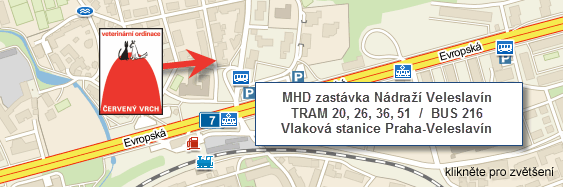 Veterina Praha 6, mapa